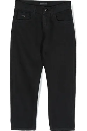Emporio Armani Short chino en sergé à plaque logo