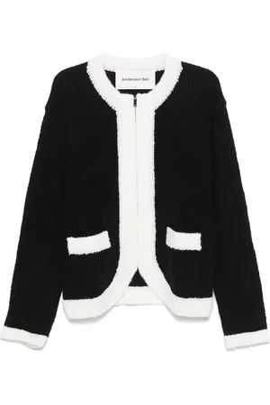 Andersson Bell Cardigan B & W à fermeture zippée