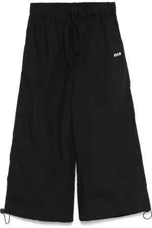 Msgm Pantalon à logo brodé