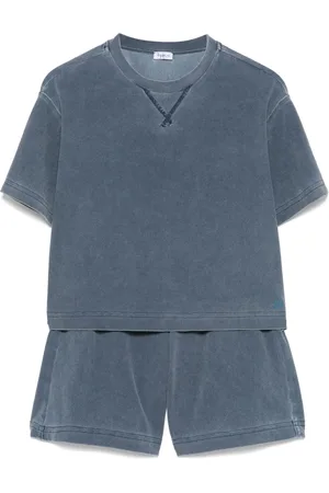 Il gufo Ensemble short-t-shirt en effet délavé