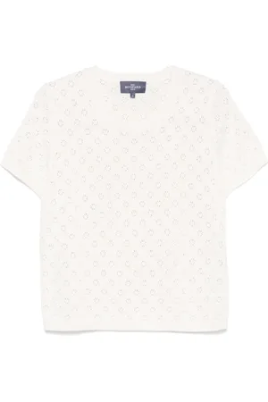 ERIC BOMPARD T-shirt en maille pointelle