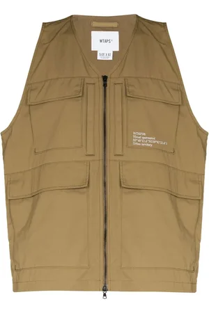 Wtaps Gilet zippé à logo imprimé