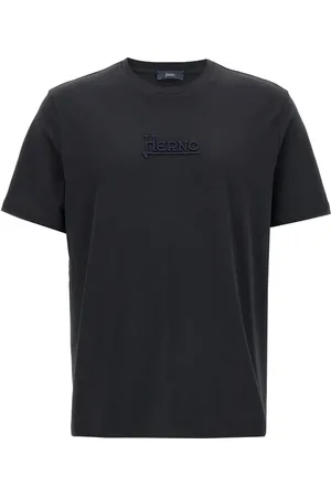 HERNO T-shirt à logo brodé