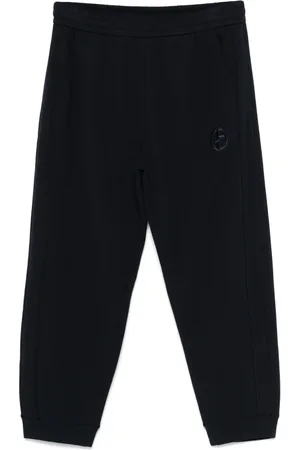 Giorgio Armani Pantalon de jogging à logo brodé