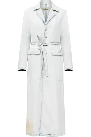 Maison Margiela Manteau en jean à design patchwork
