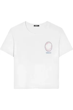 VERSACE T-shirt Cameo à logo imprimé