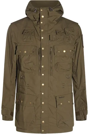 Barbour Veste boutonnée à col contrastant