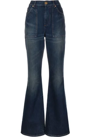 Balmain Jean évasé à taille haute