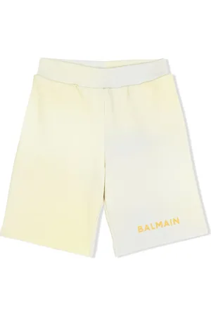 Balmain Short en coton à imprimé tie-dye