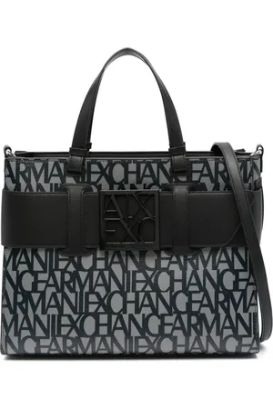 Armani Exchange Sac à main zippé à logo imprimé