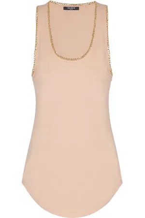 Balmain Débardeur à détail de chaine