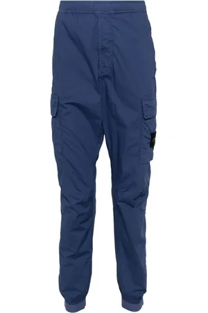 Stone Island Pantalon cargo à patch Compass