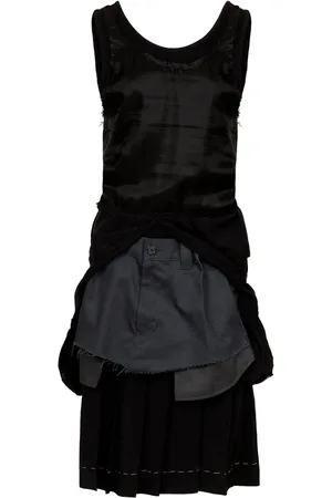 Maison Margiela Robe mi-longue à design superposé