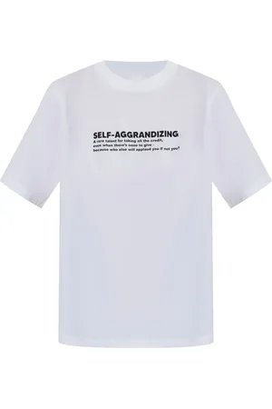Victoria Beckham T-shirt à slogan imprimé
