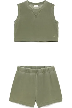 Il gufo Ensemble short-t-shirt en effet délavé