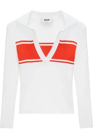 Msgm Polo à détails de rayures