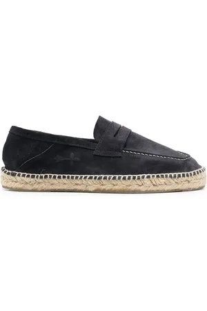 MANEBI Espadrilles en daim à coutures décoratives