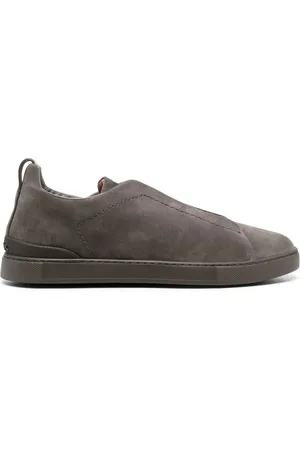 Ermenegildo Zegna Baskets en daim à design sans lacets