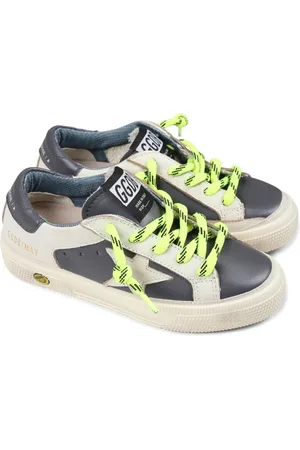 Golden Goose Baskets en cuir à logo embossé