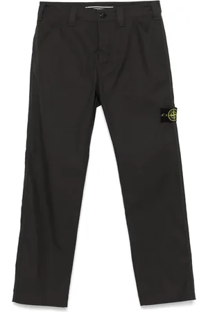 Stone Island Pantalon cargo à patch Compass