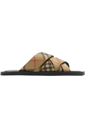Burberry Claquettes à carreaux