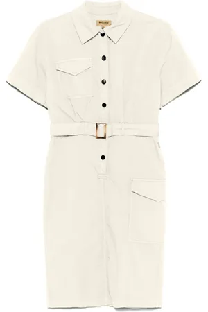 Woolrich Robe-chemise à taille ceinturée