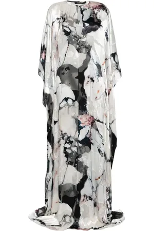 Roberto Cavalli Caftan à motif marbré