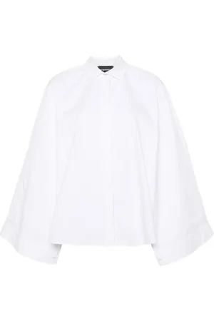 Emporio Armani Chemise en coton à col pointu