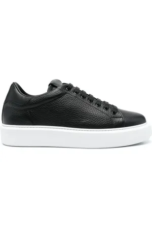 Giuliano Galiano Baskets en cuir à lacets