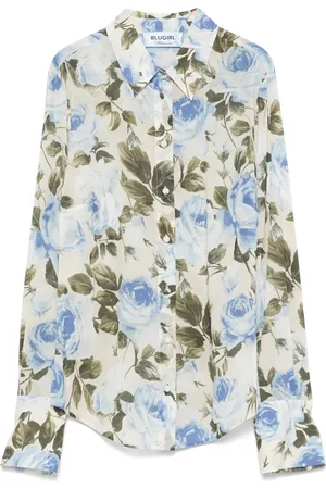 Blugirl Chemise à roses imprimées