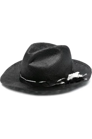 YOHJI YAMAMOTO Fédora en paille tressée