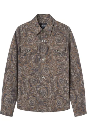 VERSACE Surchemise à motif Barocco en jacquard