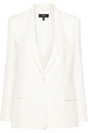 THEORY Blazer en crêpe à simple boutonnage