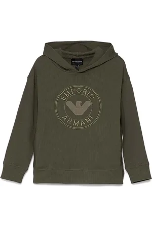 Emporio Armani Hoodie à logo brodé