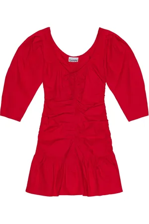 Ganni Robe courte à fronces