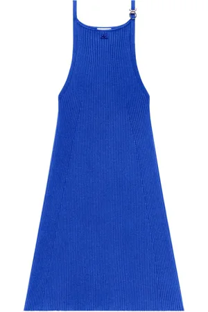 Courrèges Robe courte à logo brodé