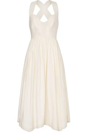 Serafini Robe en coton à coupe mi-longue