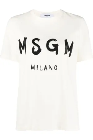 Msgm T-shirt en coton à logo imprimé
