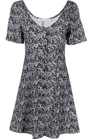 Calvin Klein Robe courte à imprimé abstrait