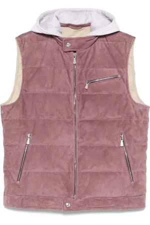 ELEVENTY Gilet matelassé à capuche et patch logo