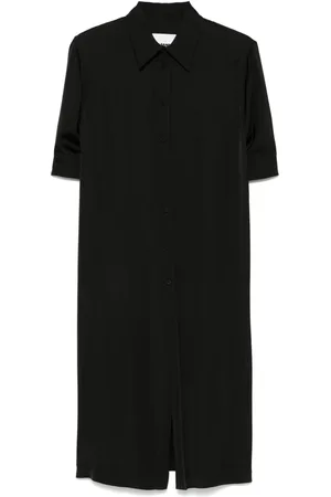 Jil Sander Robe-chemise mi-longue à fini satiné