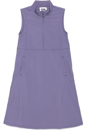 Izzue Robe mi-longue à col montant zippé