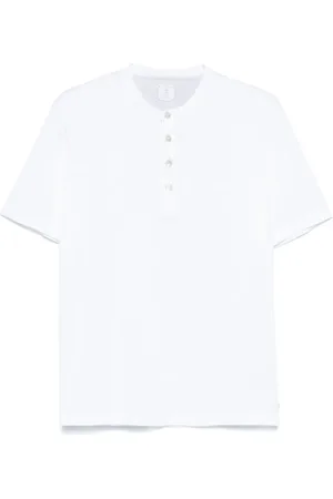 ELEVENTY T-shirt à col tunisien