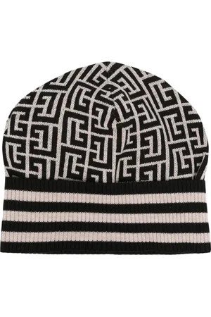 Balmain Bonnet à logo en jacquard