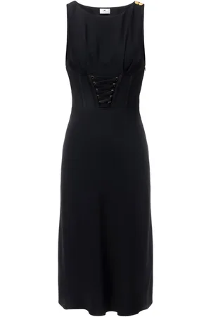 Elisabetta Franchi Robe mi-longue à détail de laçage