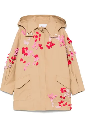 ERMANNO SCERVINO Manteau à fleurs appliquées