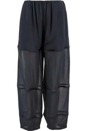 Giorgio Armani Pantalon évasé à effet de transparence