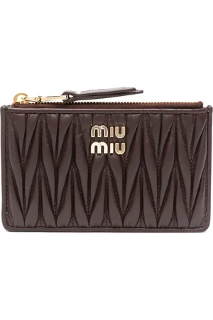 Miu Miu Portefeuille matelassé à design enveloppe