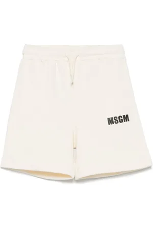 Msgm Short en coton à logo imprimé