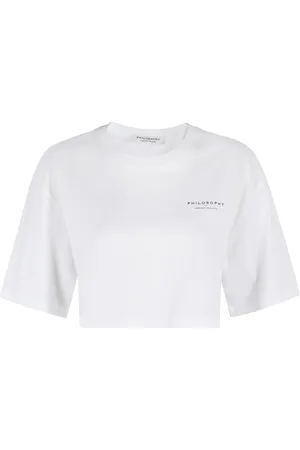 Serafini T-shirt à coupe crop